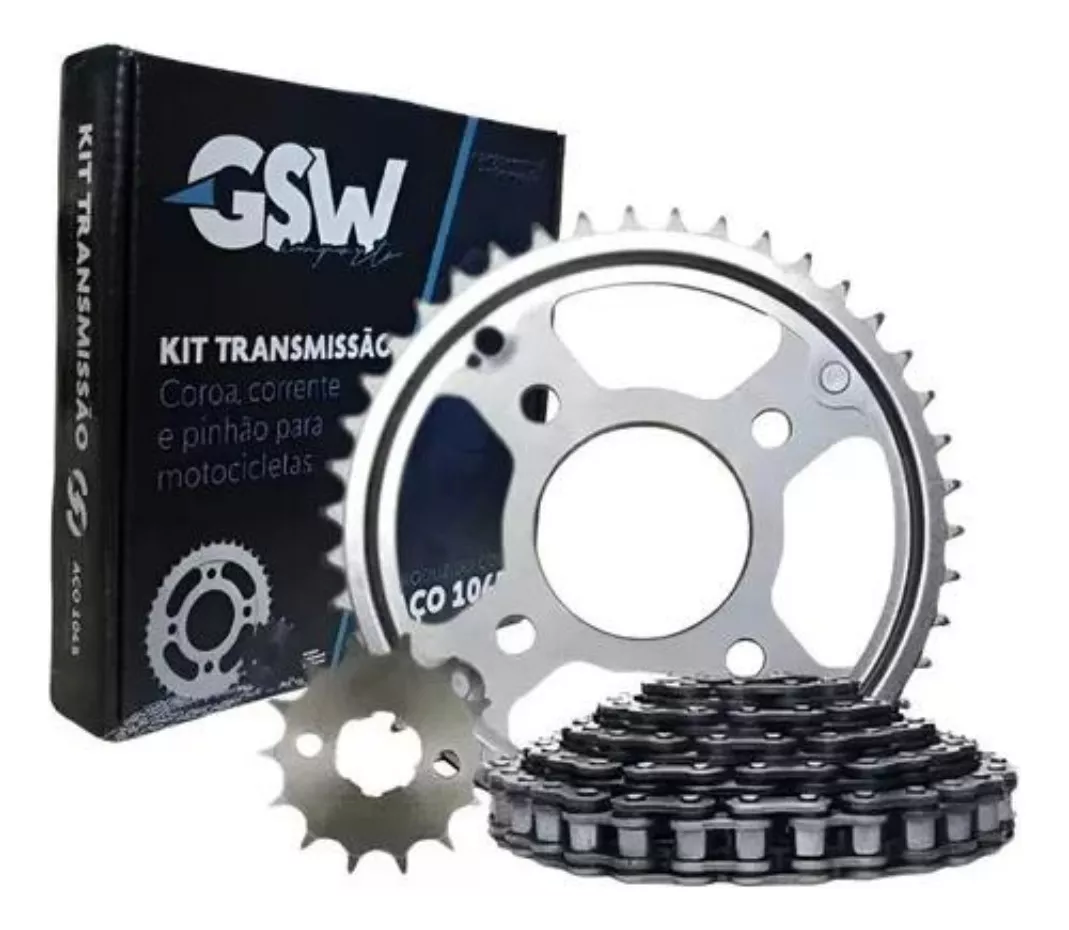 Kit Transmissão GSW C/Retentor Honda CG 1...