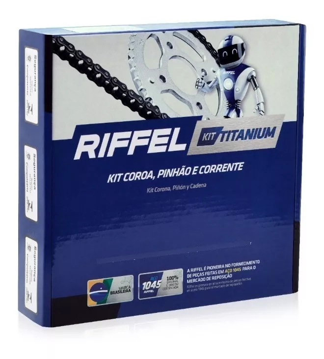 Kit Relação Riffel Titanium Yamaha XTZ 15...