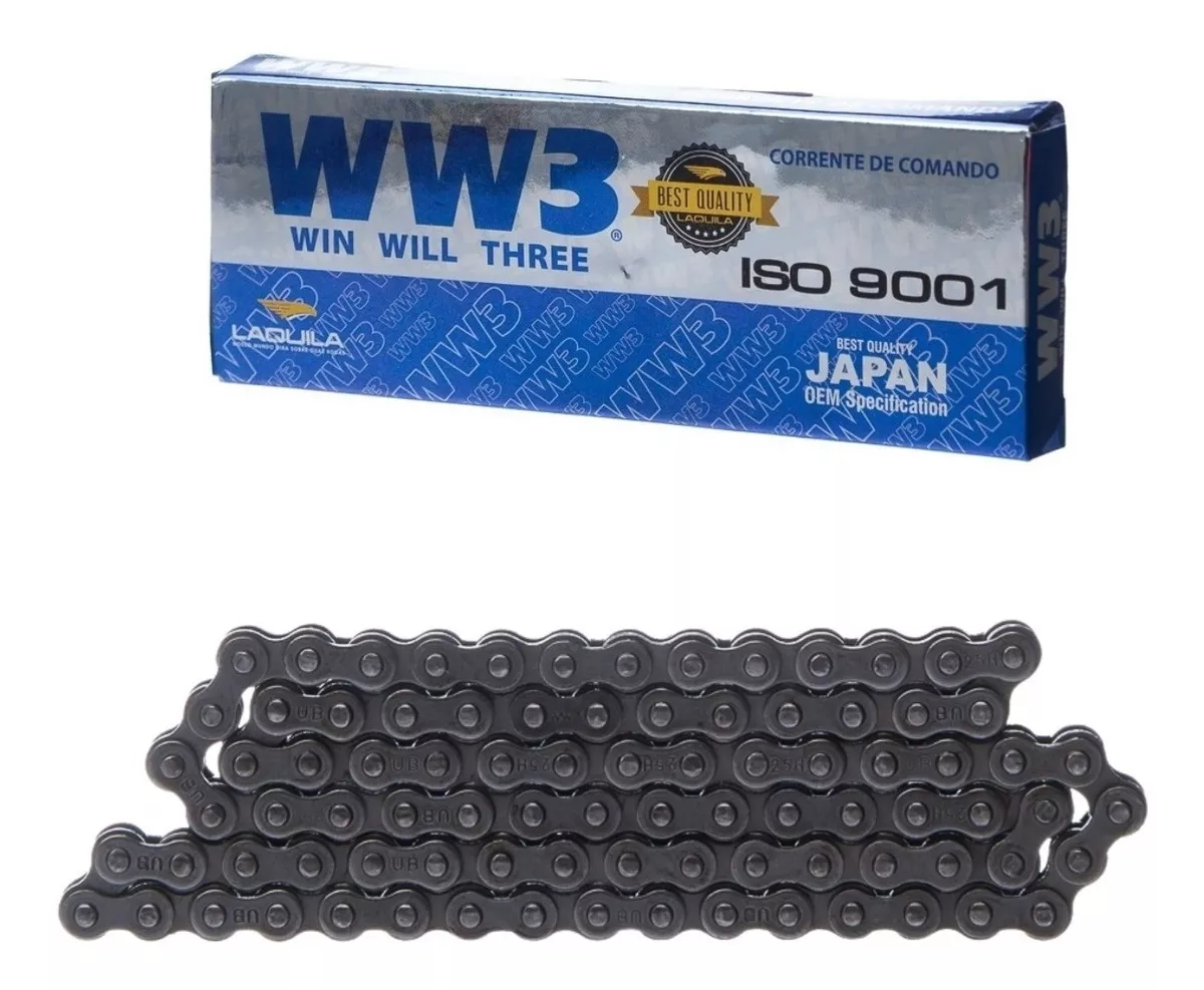 Corrente de Comando WW3 88 Elos Ybr 125 0...