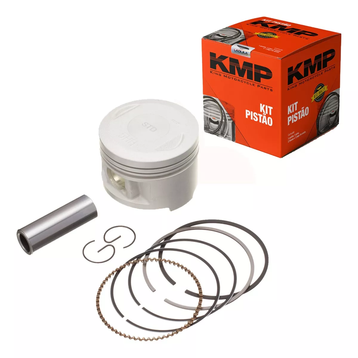 Pistao Kit C/Anel KMP Ybr 125 00-16- Xtz ...